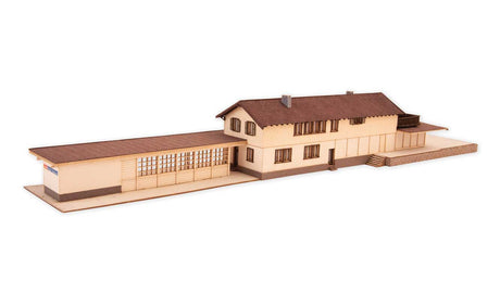 Bergun Train Station -- Laser-Cut Kit - 13-1/4 x 2-3/4 x 1-15/16"  33.7 x 7 x 5cm-2