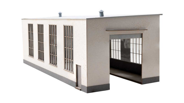 Herdorf Engine Shed -- Laser-Cut Kit - 5 x 2-1/4 x 1-3/8"  12.7 x 5.7 x 3.5cm-1