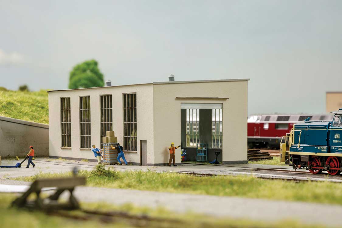 Herdorf Engine Shed -- Laser-Cut Kit - 5 x 2-1/4 x 1-3/8"  12.7 x 5.7 x 3.5cm-2