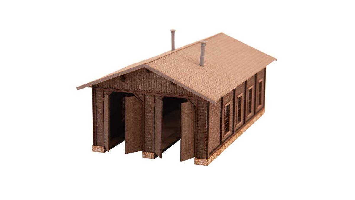Bergun Locomotive Shed -- Laser-Cut Kit - 5-1/2 x 3-5/16 x 2-5/8"  13.9 x 8.4 x 6.6cm-1