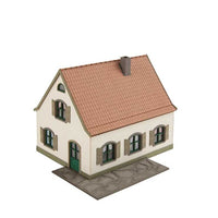 Small Stucco Single-Family House -- Laser-Cut Kit - 2-1/4 x 2-1/4 x 1-13/16" 5.8 x 5.8 x 4.6cm