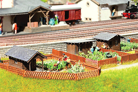 Garden Shed Set - Kit (Precolored Laser-Cut Card) -- 1 Each of 3 Styles of Garden Sheds