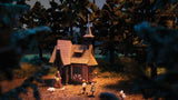 Hiking to the Witch's House -- 8 Figures, Wayside Shrine & Witch House Laser-Cut Kits, Sign/Map Board-4