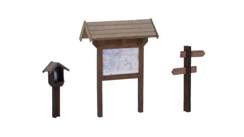 Hiking to the Witch's House -- 8 Figures, Wayside Shrine & Witch House Laser-Cut Kits, Sign/Map Board-5