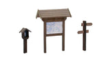 Hiking to the Witch's House -- 8 Figures, Wayside Shrine & Witch House Laser-Cut Kits, Sign/Map Board-5