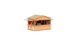 Medieval Market Miniature Scene -- 2 Sales Booths with Accessories, 2 Dealer Figures-2
