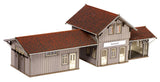 Amtzell Train Station -- Laser-Cut Card Kit - 8-5/8 x 3-3/ x 3-1/8"  21.9 x 8.6 x 8cm-1