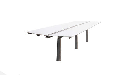 Platform Roof (Butterfly Shelter) -- Laser-Cut Kit - 10-5/8 x 3-3/8 x 2-1/4"  27 x 8.6 x 5.7cm-2