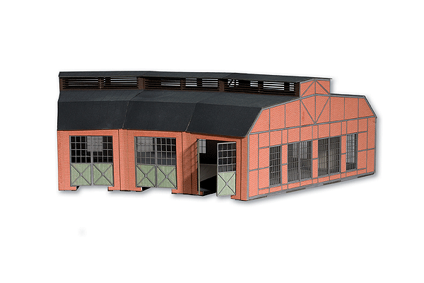 Laser Cut Roundhouse Kit -- 3-Stalls