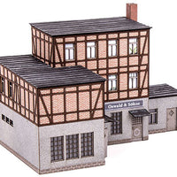 Oswald & Sons Plumbing Factory -- Laser-Cut Card Kit - 7 x 4-1/4 x 4-15/16"  17.7 x 10.8 x 12.5cm