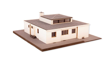 Bauhaus Model Home -- Laser-Cut Kit - 7 x 7 x 2-11/16"  17.7 x 17.7 x 6.8cm-2