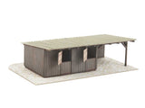 Riding Arena with Horse Stables and Sound Module - Micro-Motion -- Motorized Laser-Cut Kit - Arena and Small Stable Building-3