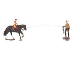 Riding Arena with Horse Stables and Sound Module - Micro-Motion -- Motorized Laser-Cut Kit - Arena and Small Stable Building-5