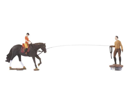 Riding Arena with Horse Stables and Sound Module - Micro-Motion -- Motorized Laser-Cut Kit - Arena and Small Stable Building-5
