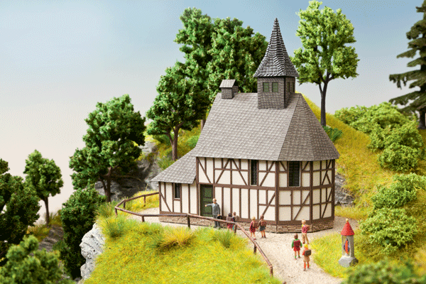 Mary Magdalene Chapel School -- Laser-Cut Card Kit - 4-13/16 x 2-7/8 x 6-1/8"  12.2  x 7.3 x 15.5cm
