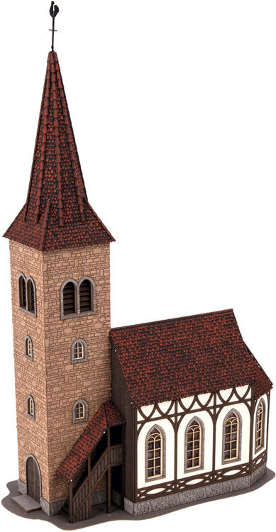 Church St. George with Bell Sound Unit -- Laser-Cut Kit - 6-7/16 x 3-7/16 x 9-15/16"  16.4 x 8.8 x 25.2cm