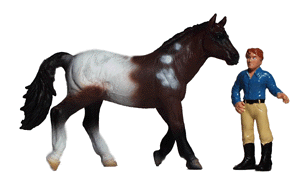 Animals -- Horseman w/Horse