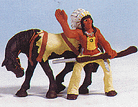 Western Figures -- Indian & Horse