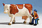 Animals -- Farmer w/Cow