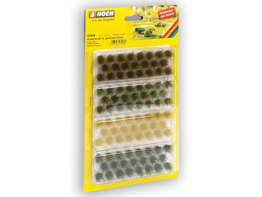 Grass Tufts -- Muted Colors 1/4"  6mm Fibers pkg(104)-1