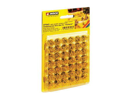 Grass Tufts XL -- Blooming Yellow Flowers 3/8" 9mm Fiber Tufts pkg(42)