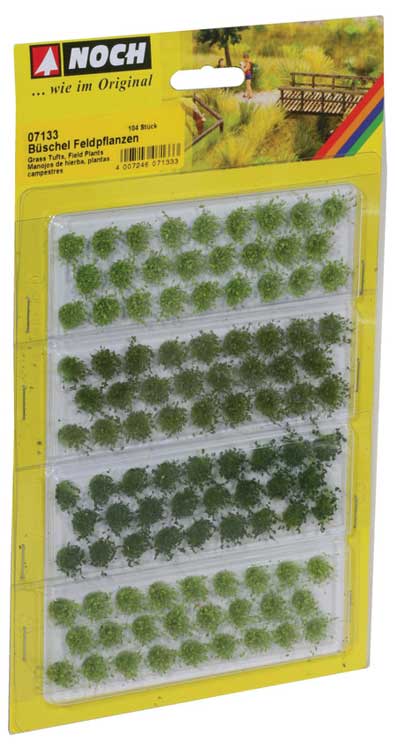 Grass Tufts -- Light, Medium and Dark Green Field Plants, 1/4"  6mm Fibers pkg(104)-2