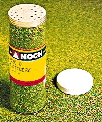 Scatter Material Shaker - Top Container -- Light green