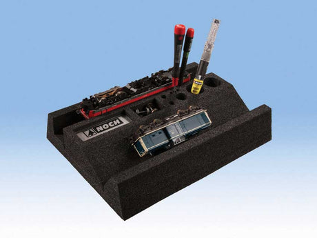 Foam Locomotive Servicing Cradle with Magnet -- For HO and TT Scales 11-13/16 x 8-1/4 x 2-3916"  30 x 21 x 5.5cm