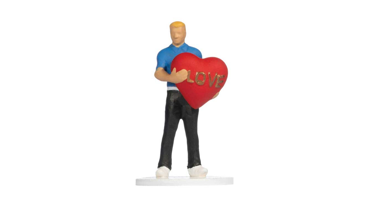 With Love Gift Box -- Decorative Box with Man with Heart Figure-2