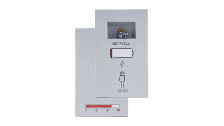 Get Well Soon Gift Box -- Decorative Box with Man in Wheelchair Figure-1