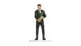 Cheers Gift Box -- Decorative Box with Man Holding Champagne Figure-2