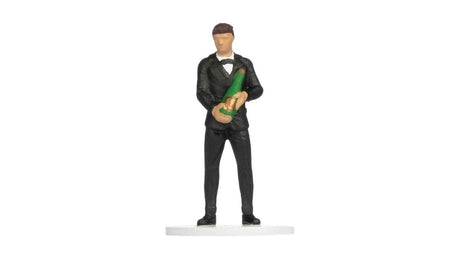 Cheers Gift Box -- Decorative Box with Man Holding Champagne Figure-2