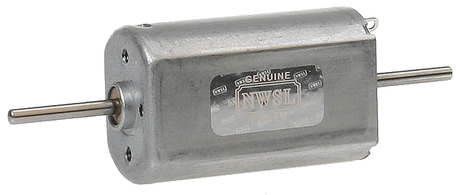 Flat Can Motor -- 12V DC, 20 x 32mm, Double-Shaft 2mm Dia. x 17mm, 9,500rpm