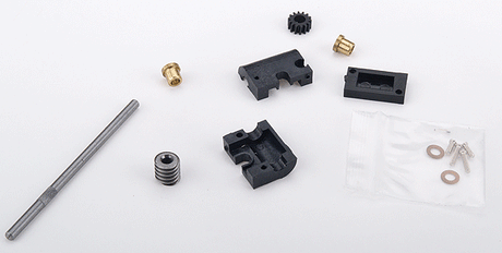0.4 Module Series Gearbox Kit -- 14:1 Ratio 2.4mm Shaft 1/8" Axle