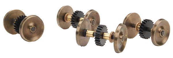 SW-1 Upgrade Geared Wheelsets -- P:64 S Helper SW-1 Diesel Switcher 40"/87 Geared Wheelsets
