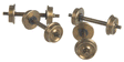 Shoulder Axle Nickel-Silver Wheelset -- 28"/110