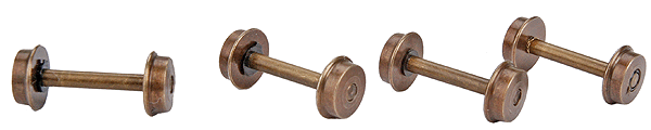 Flush Axle Nickel-Silver Wheelset -- 26"/110