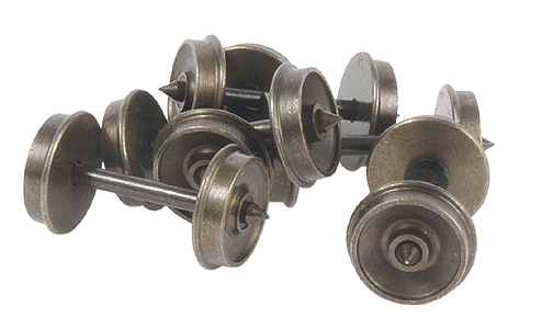 Shortpoint (.970) Axle Nickel- Silver Weathered Wheelset -- 36"/110