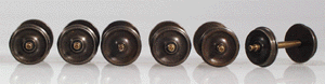Shoulder Axle Nickel-Silver Wheelset -- 36"/88