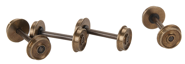 Flush Axle Nickel-Silver Wheelset -- 28"/88