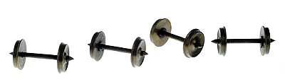 Pointed Axle Nickel-Silver Wheelset -- 38"/88