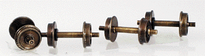 HOn3 Shoulder Axle Nickel-Silver Wheelset -- 26"/88