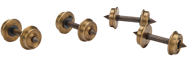 HOn3 Pointed Axle Nickel-Silver Wheelset -- 24"/88