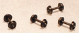 Pointed Axle Nickel-Silver Wheelset -- 33"/72 (Con-Cor, Bachmann)