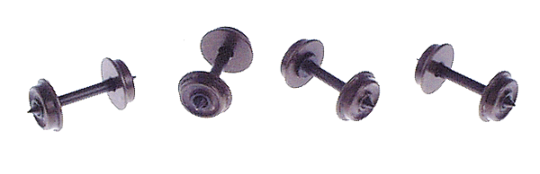 Pointed Axle Nickel-Silver Wheelset -- 36"/72 (Con-Cor,Bachman)