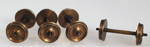 S Shoulder Axle Nickel Silver Wheelset -- 33"/110
