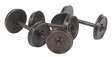 Wheelsets For China-Built Cars - Pointed Axle 1.075" pkg(4) -- S 36"/110
