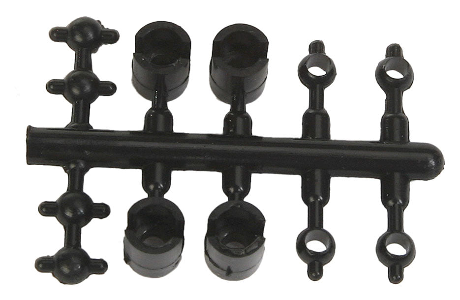 Universal Driveline Couplers -- 2.0mm Primary Cups Shaft, Add'l Cups & Horned Ball Shaft; 1/8" Ball Diamete
