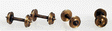 Pointed Axle Nickel Silver Wheelset -- 33"/50 (Kadee, Micro-Trains, MDC, Atlas)