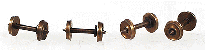 Pointed Axle Nickel Silver Wheelset -- 36"/50 (Kadee(R), Micro-Trains(R), MDC, Atlas)